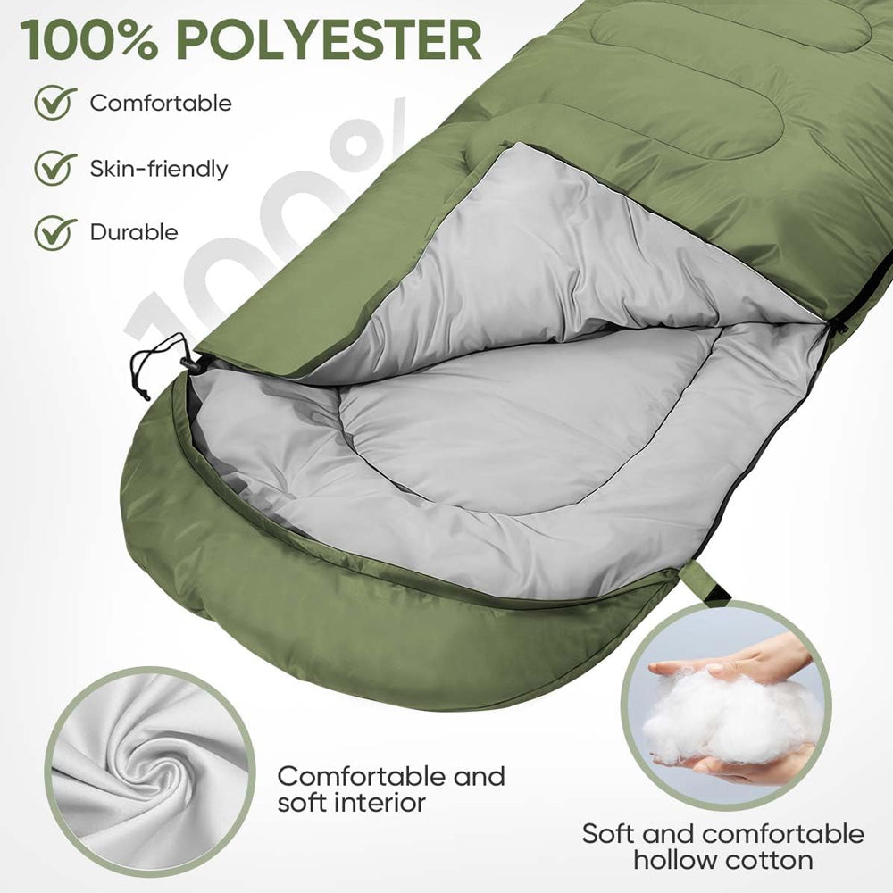 CAMPWARM - Cozy Envelope Sleeping Bag for Outdoor Escapes