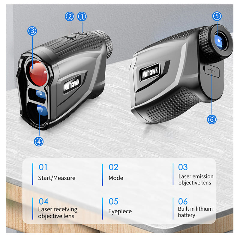 PrecisionPro – Ultimate Golf Laser Distance Finder with Slope Adjustment