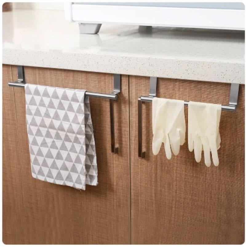 Space-Saving Towel Rack – Stainless Steel Over-Door Solution
