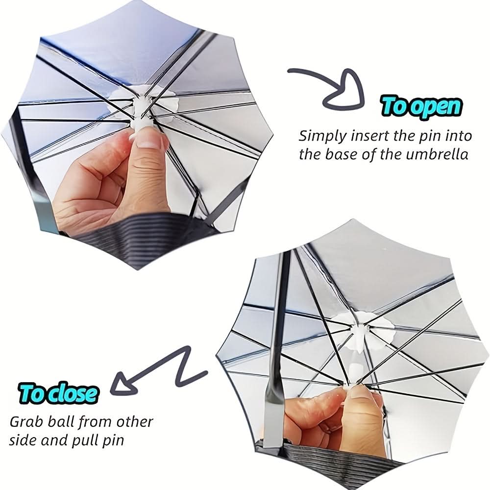 SunGuard - Effortless Hands-Free Umbrella Hat for Outdoor Enjoyment