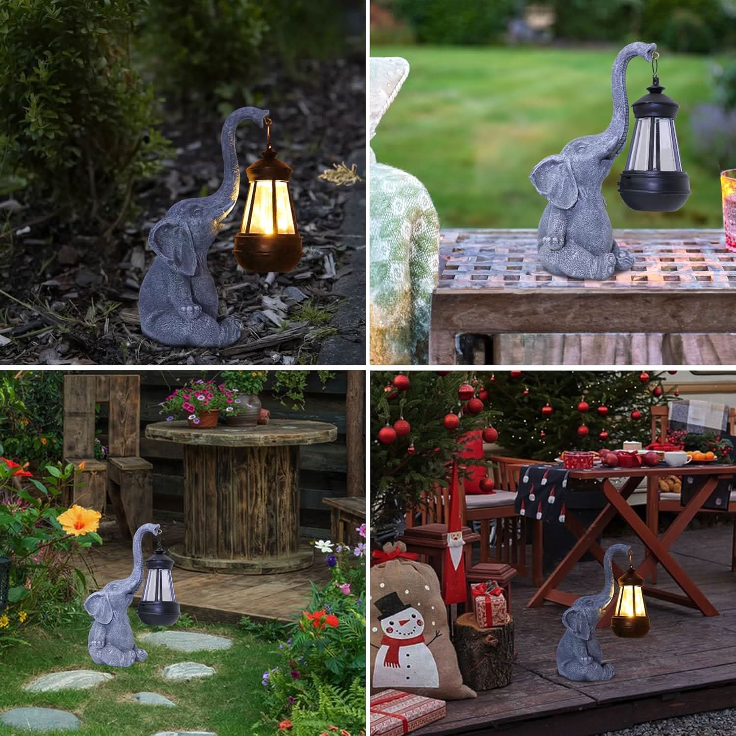 Sunny Safari – Solar-Powered Elephant Garden Light