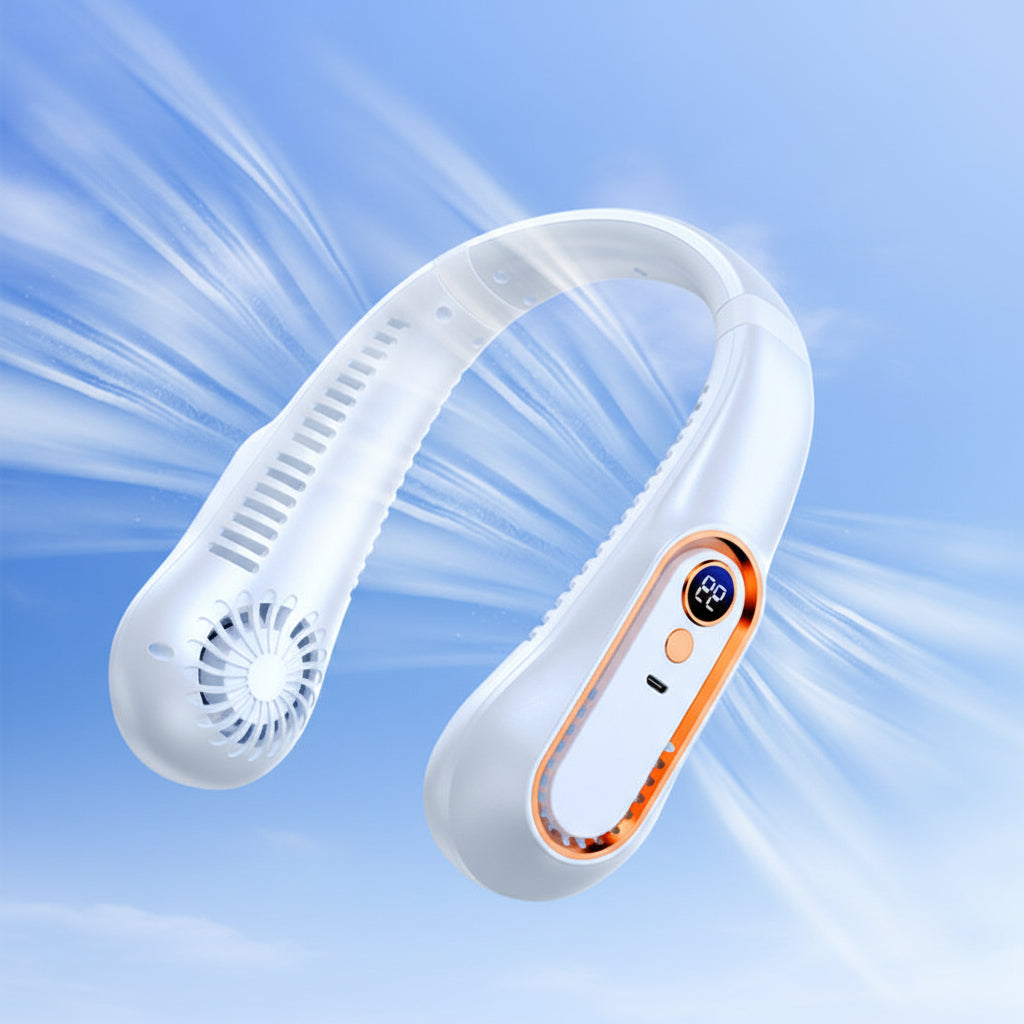 AeroCool Neck Fan – Ultimate Hands-Free Cooling Solution