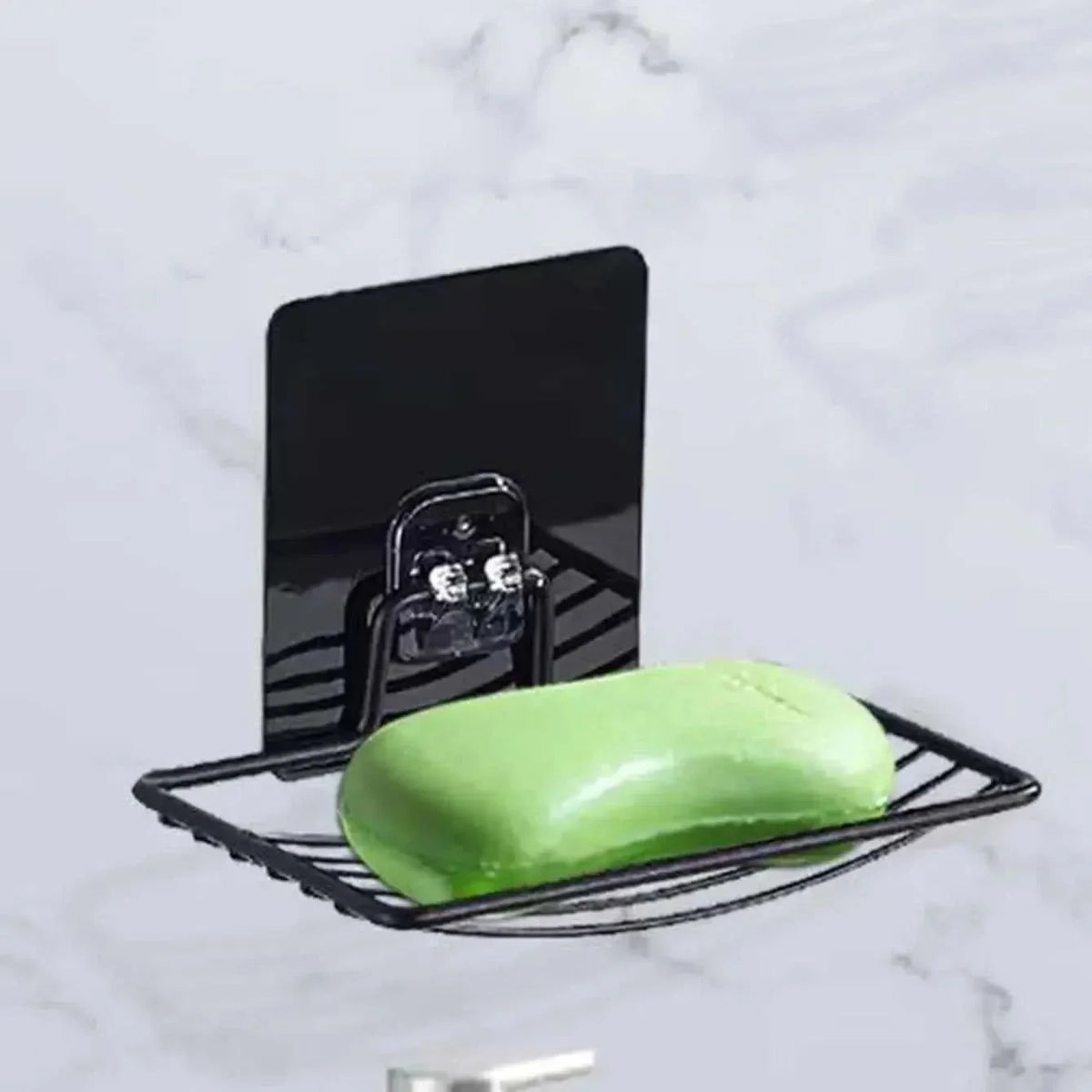 Wall-Mounted Soap Organizer – Stainless Steel with Drainage Feature