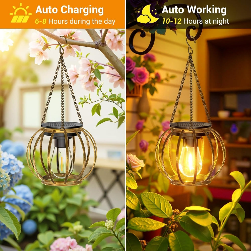 LumoSphere – Solar-Powered Hanging Garden Light