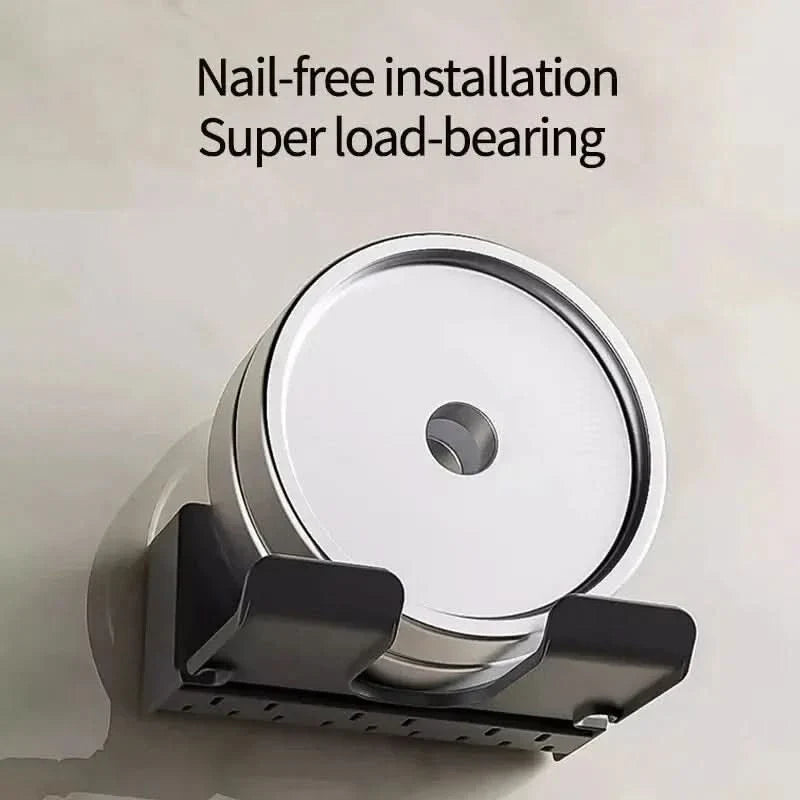 SPACE-SAVING WALL MOUNT FOR HAIR DRYER AND ACCESSORIES