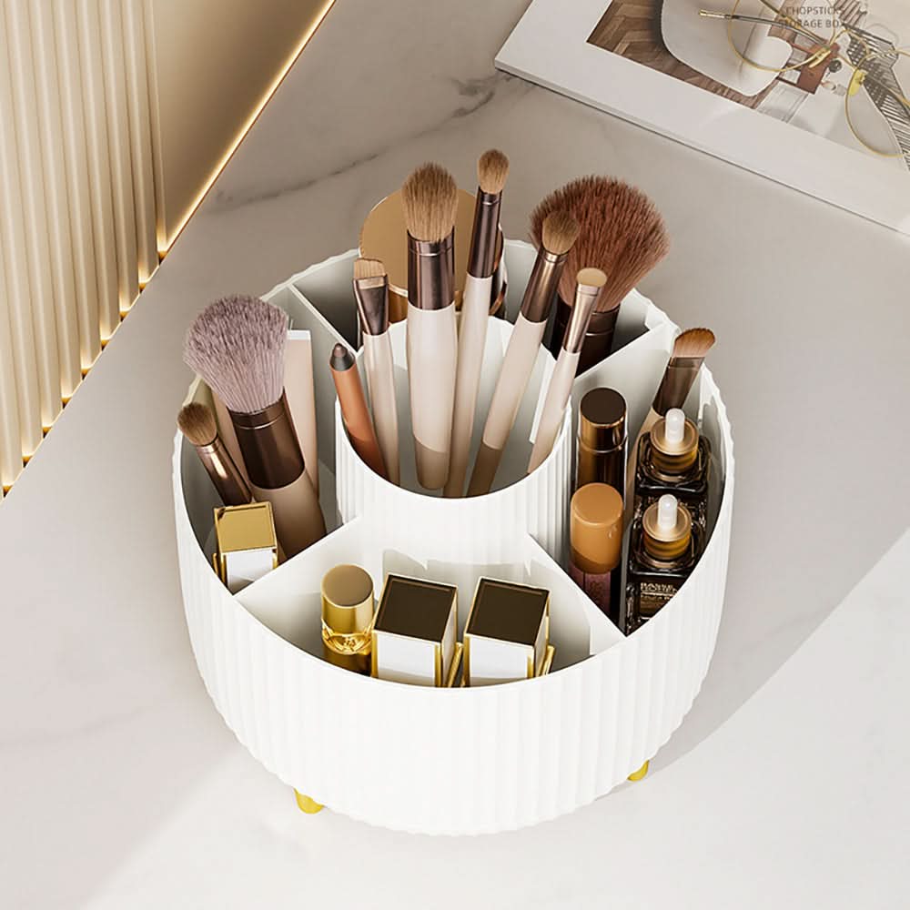 Twirl & Tidy – 360-Degree Rotating Makeup Storage Solution