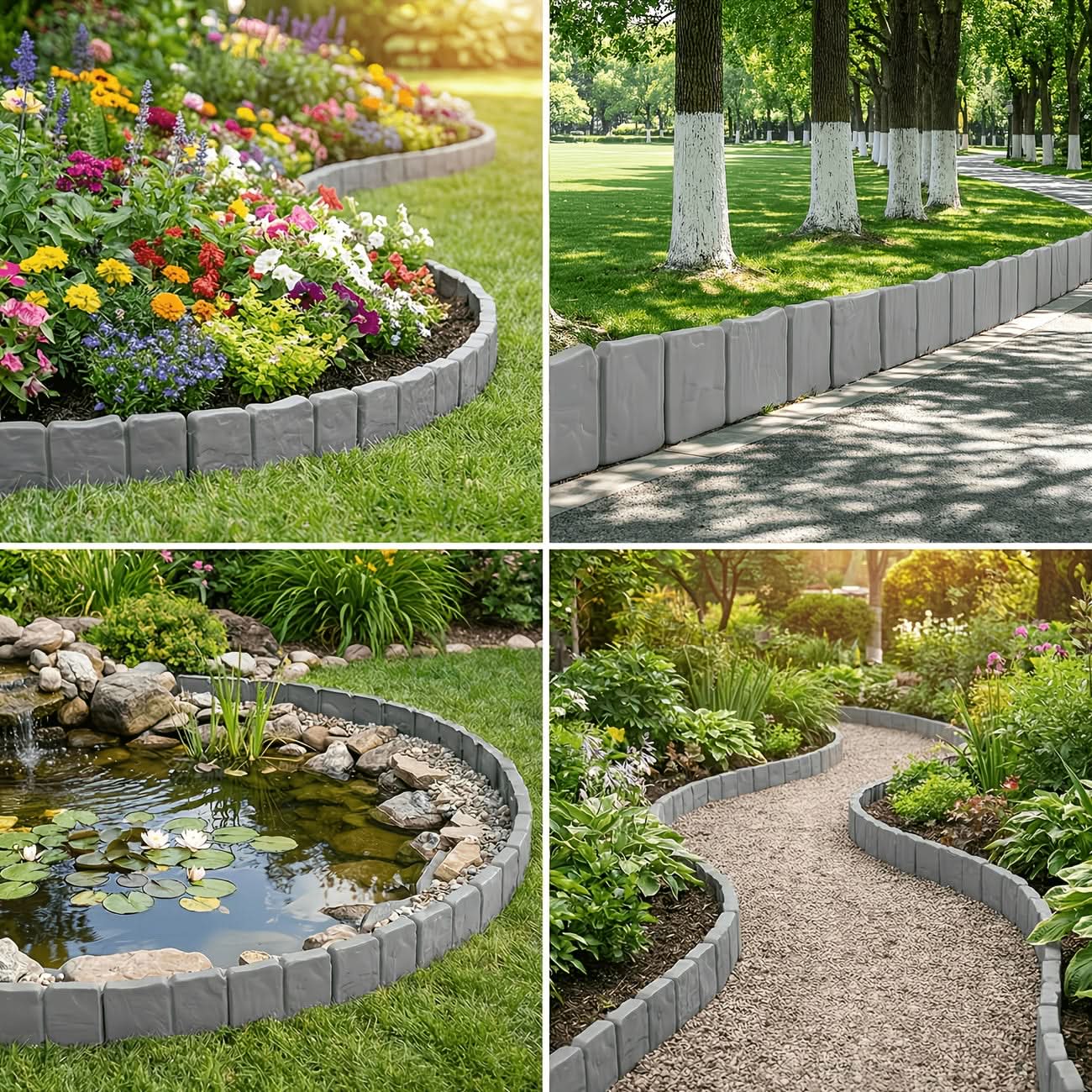 Elegant Garden Edging Solution for Neat Lawn Borders