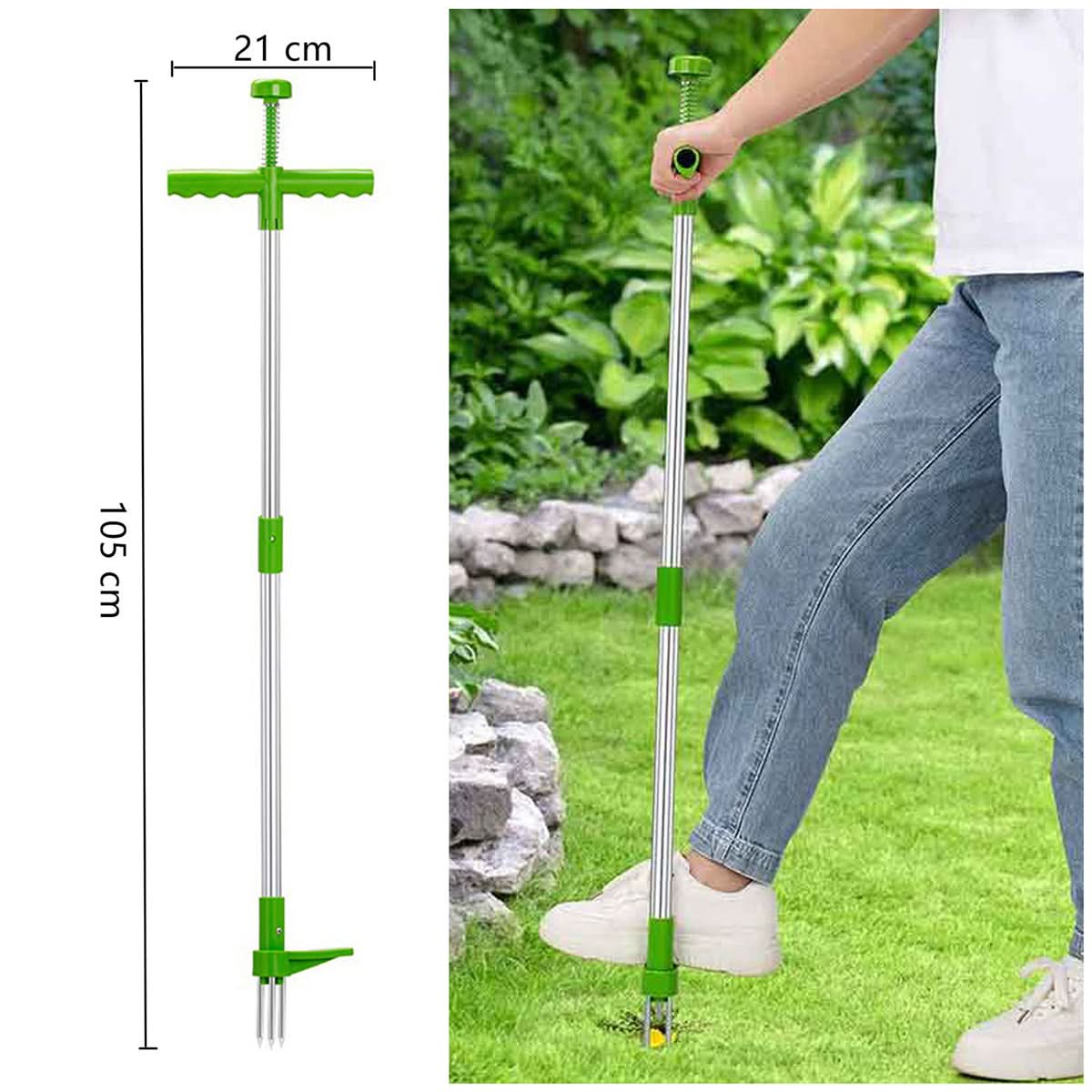 WeedMaster Pro - Ergonomic Stand-Up Weed Remover Tool