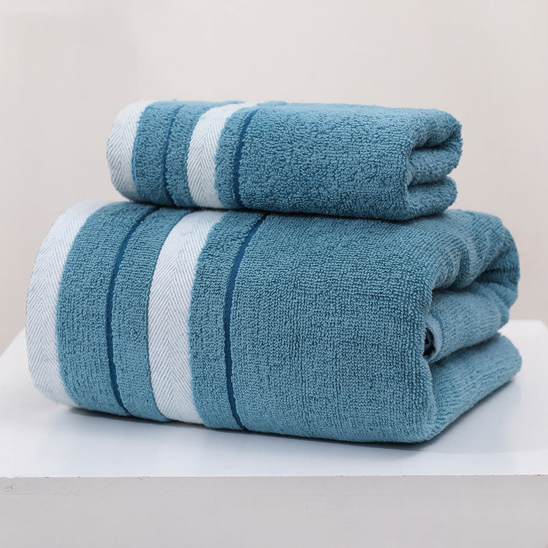 LuxeSoft 5-Piece Towel Collection with Stylish Gold Accents