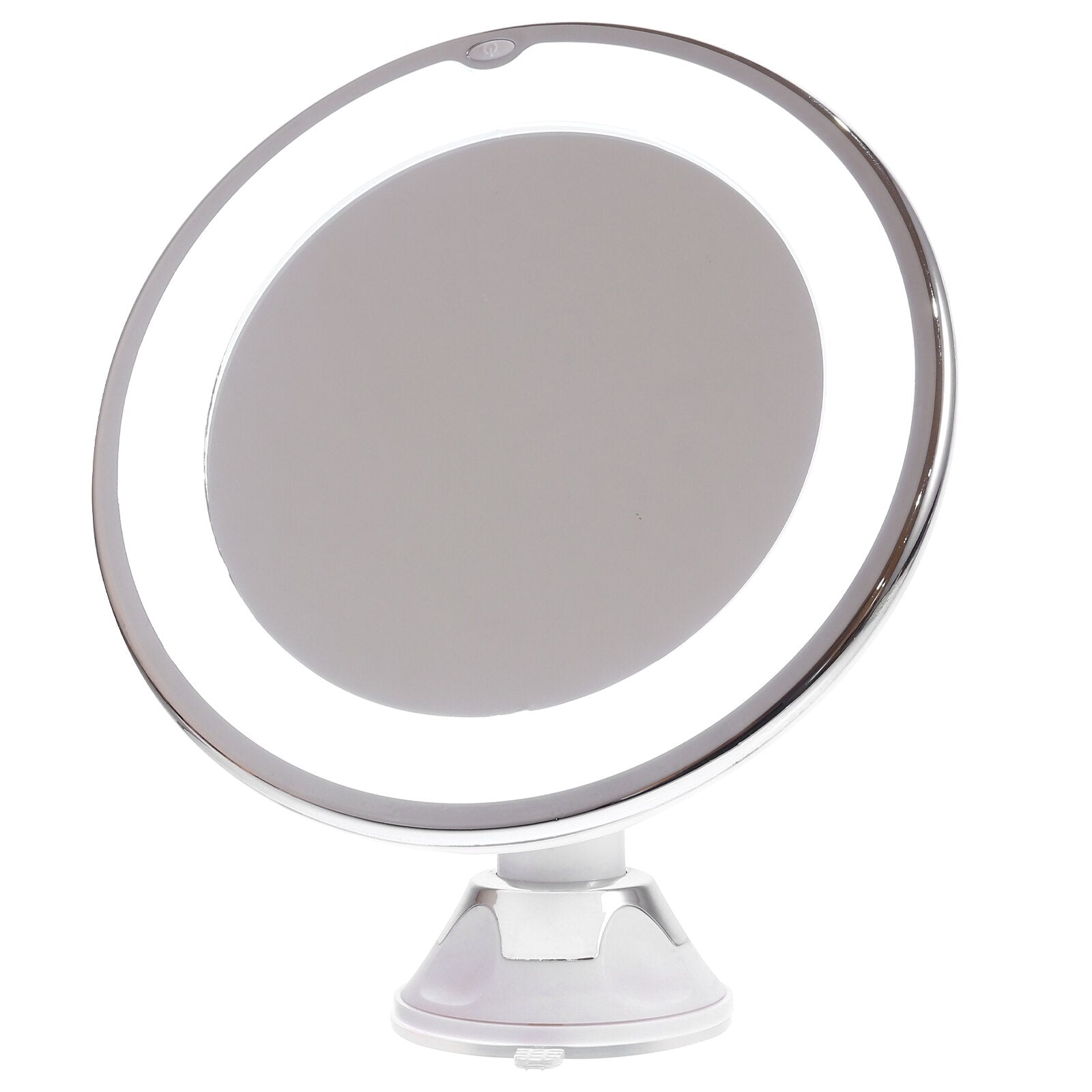 Illuminated 10x Magnification Vanity Mirror with 360° Rotation