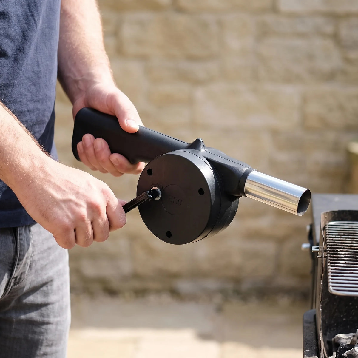 Handheld Barbecue Blower for Grilling
