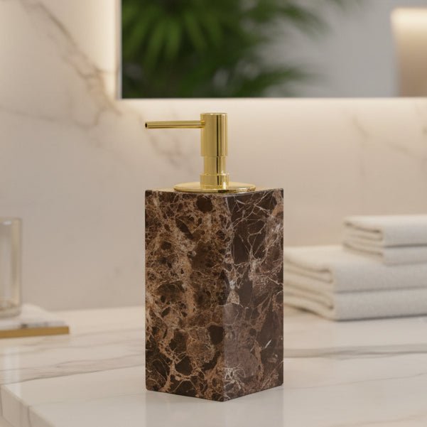 Sophisticated Stone-Inspired Bath Accessory Set for Chic Storage