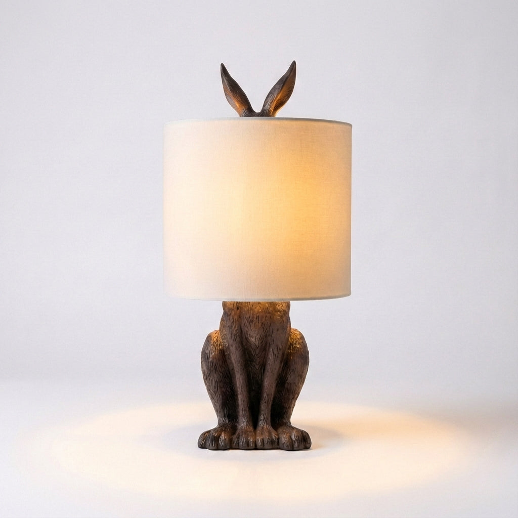 Animal-Themed Accent Lamp with Mask Design