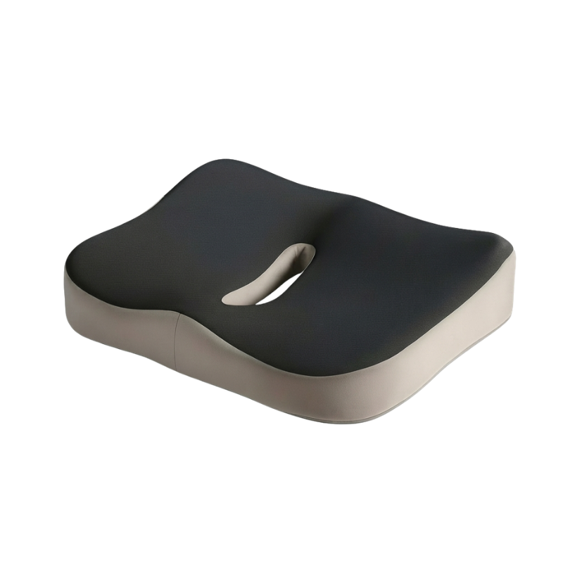 ErgoComfort Support Cushion with Non-Slip Base and Washable Cover