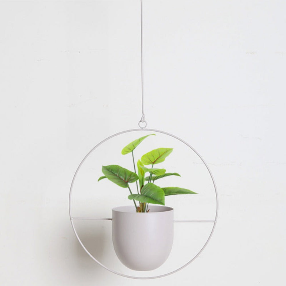Stylish Hanging Planter with Chain and Hook for Indoor/Outdoor Use