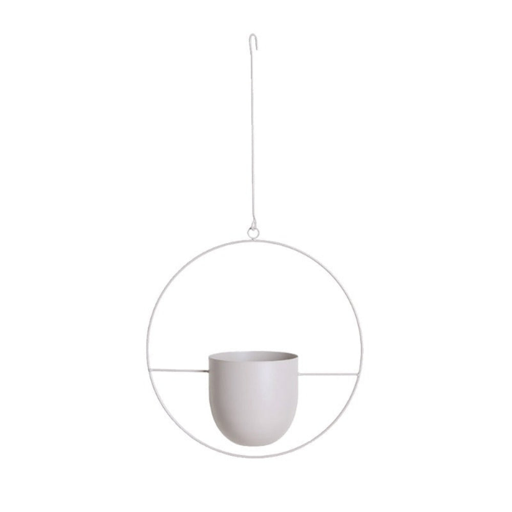 Stylish Hanging Planter with Chain and Hook for Indoor/Outdoor Use