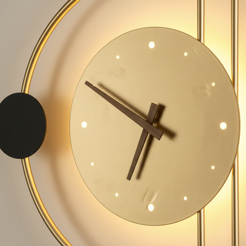 Orbiting Acrylic Wall Lamp - Metal Fixture