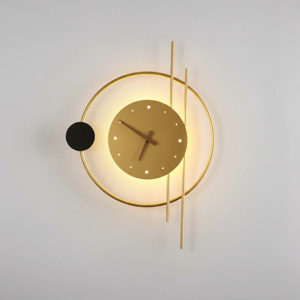 Orbiting Acrylic Wall Lamp - Metal Fixture