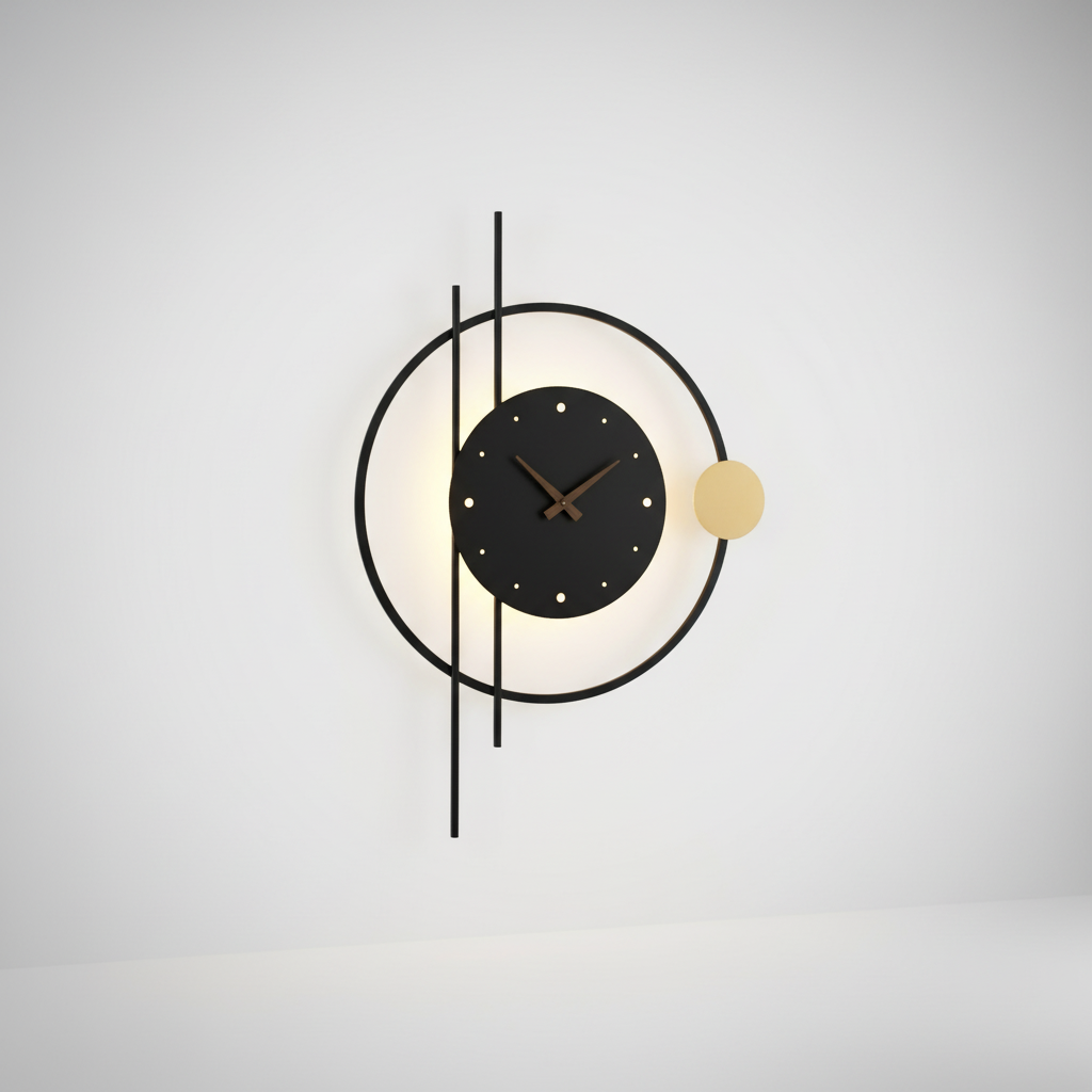 Orbiting Acrylic Wall Lamp - Metal Fixture