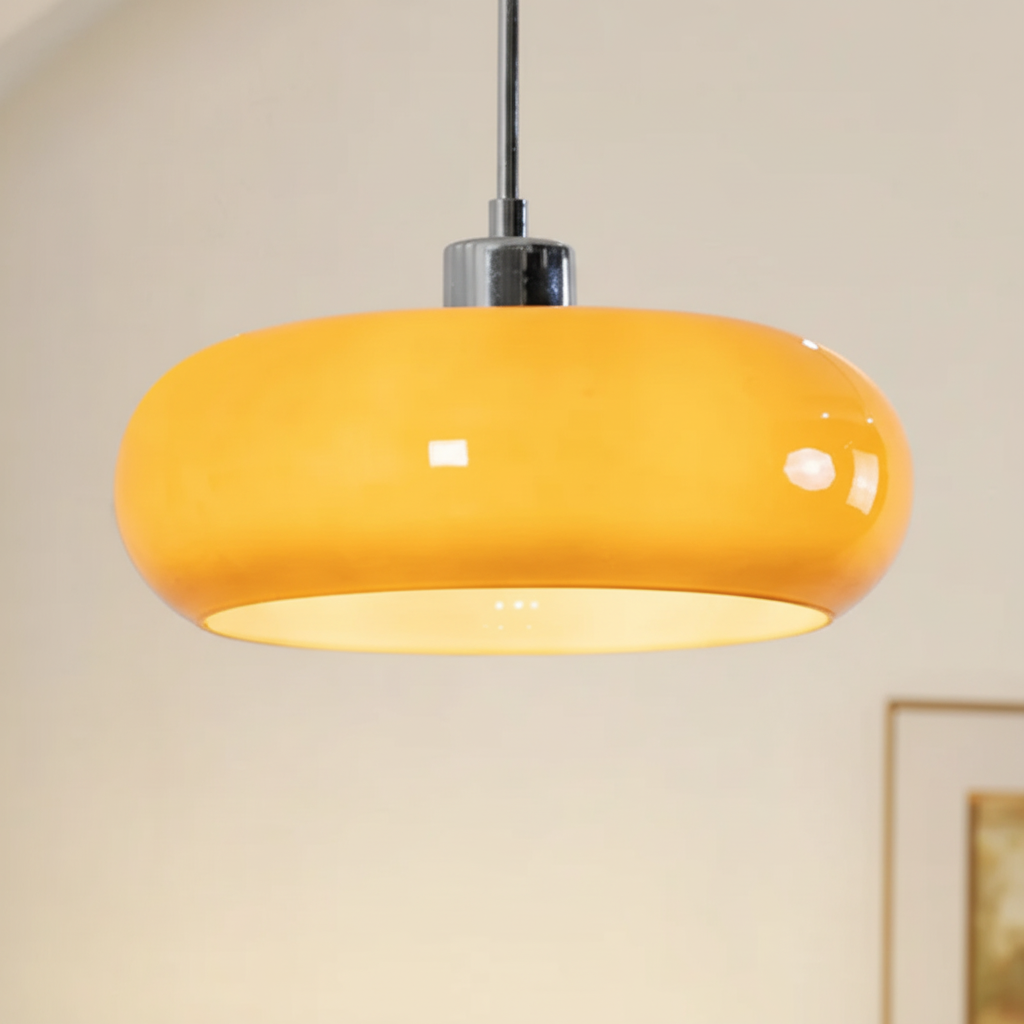 HaloSphere Style Metal and Glass Light Fixture