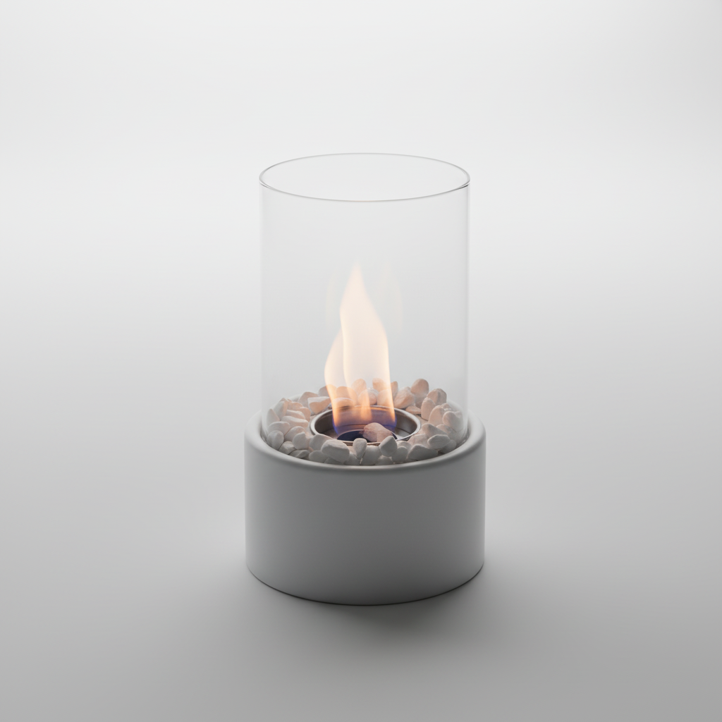 Decorative Lantern with Metal Base for Home Accent