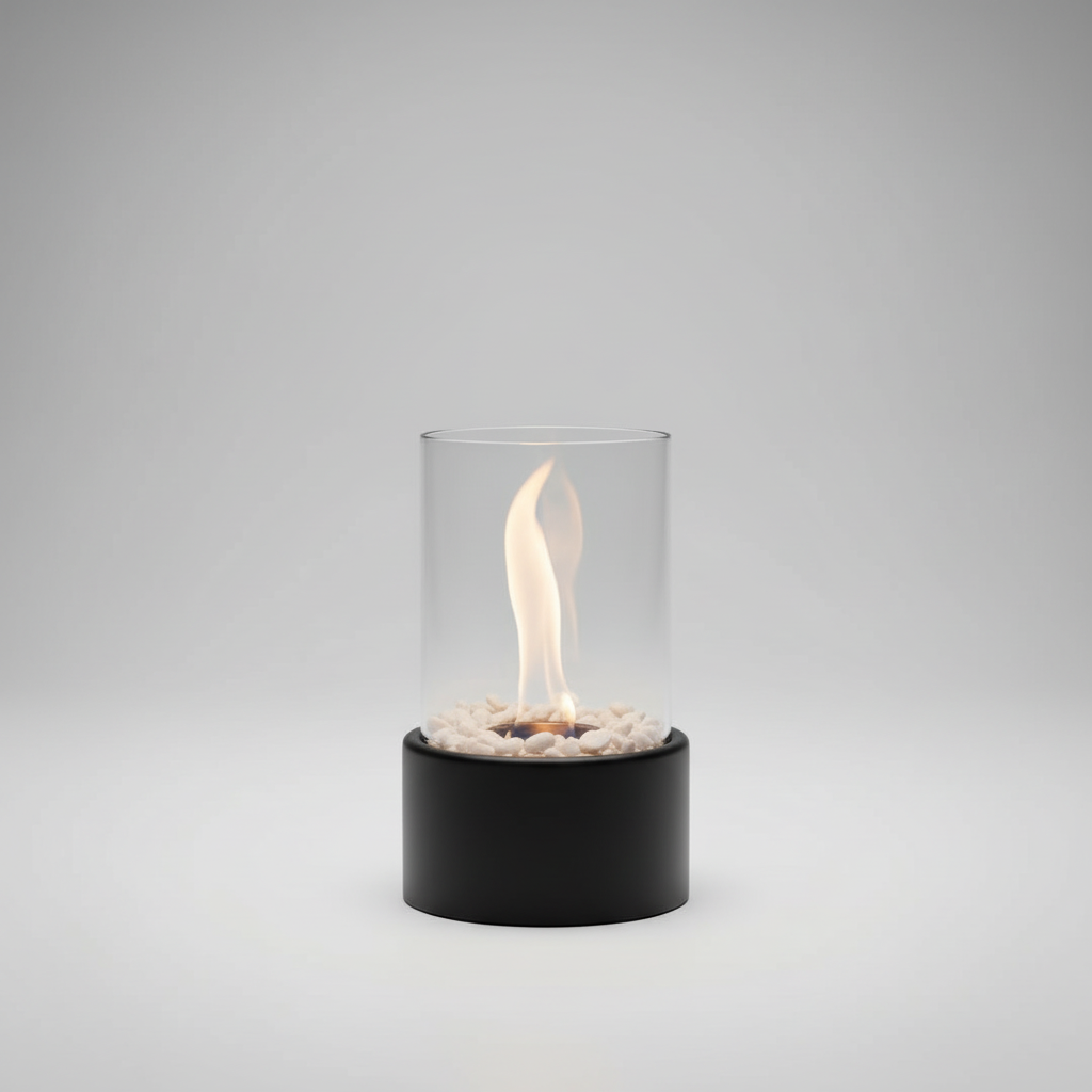 Decorative Lantern with Metal Base for Home Accent
