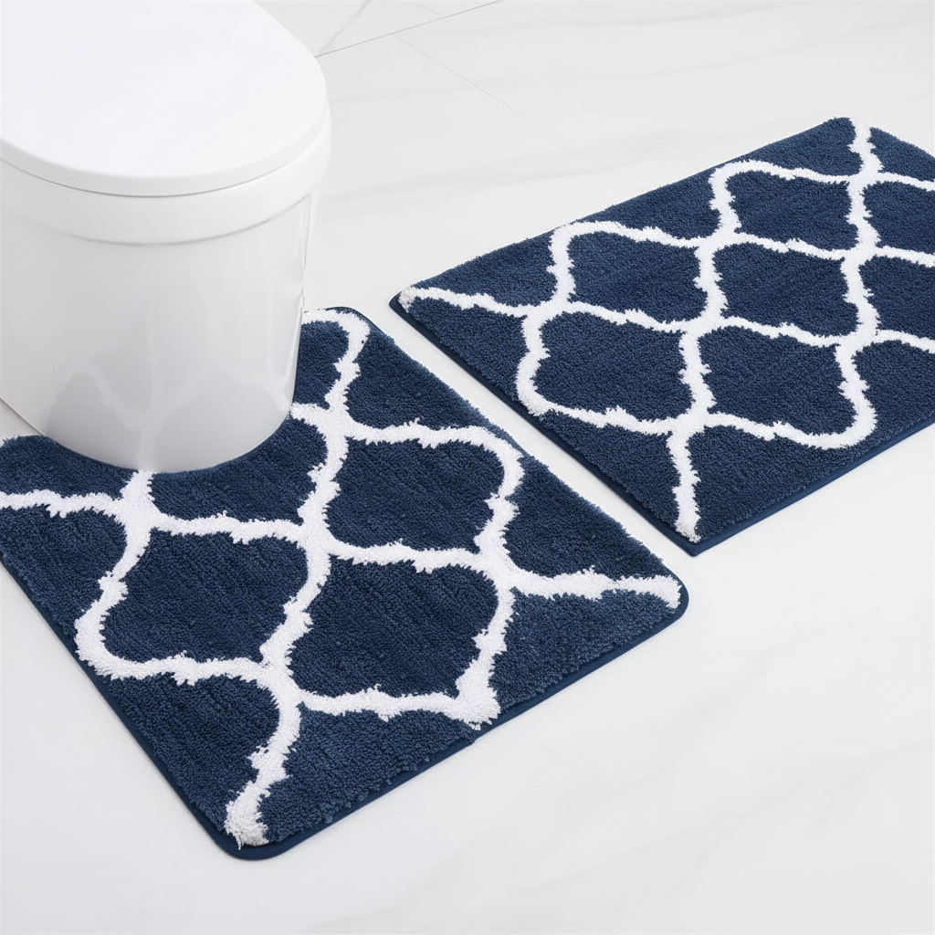 Soft Microfiber Bathroom Mat Collection