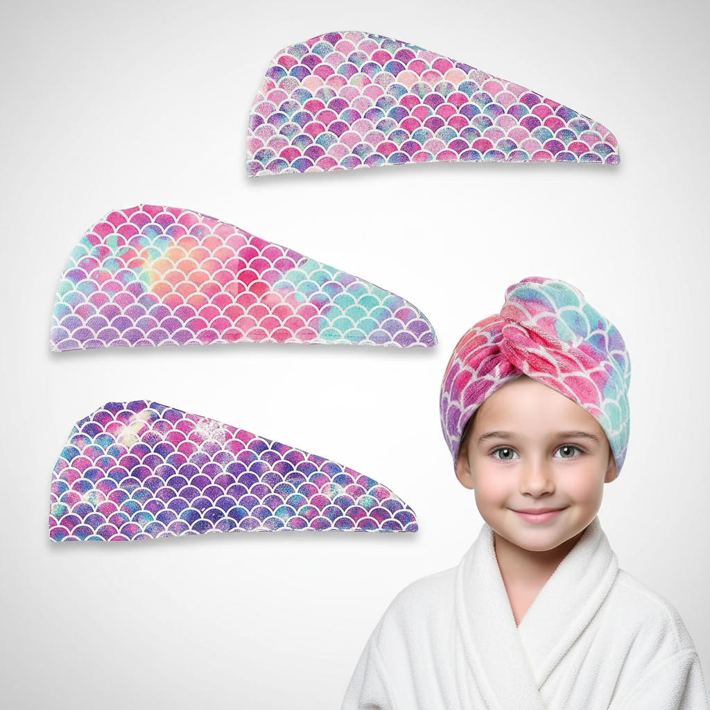 Hair Drying Towel Made of Microfiber