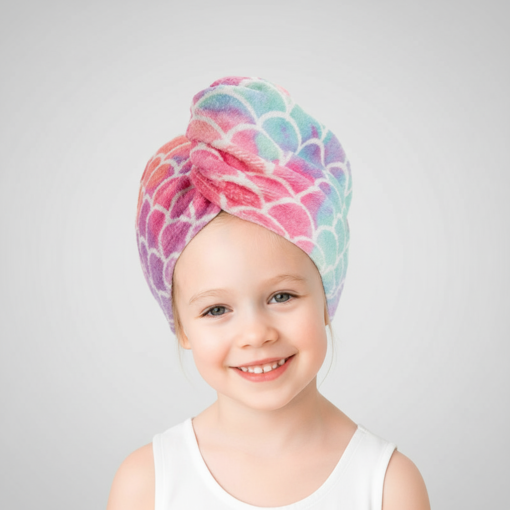 Hair Drying Towel Made of Microfiber