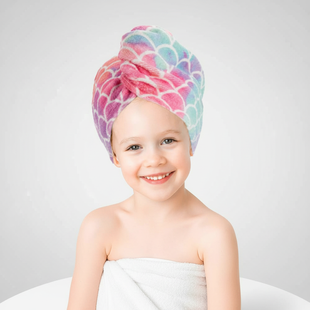 Hair Drying Towel Made of Microfiber