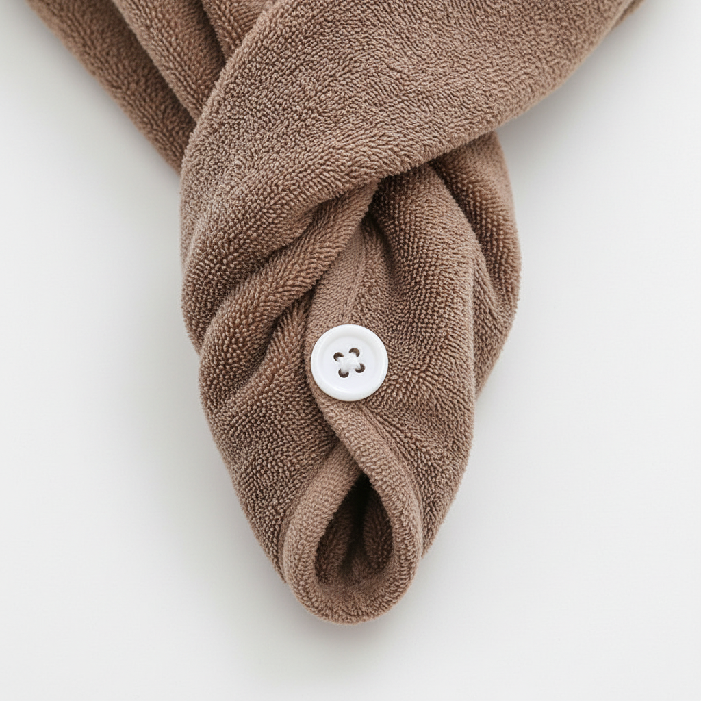 Water-Resistant Microfiber Towel for Hair Drying