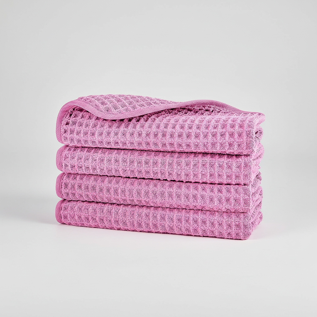 Waffle Weave Microfiber Cleaning Towel