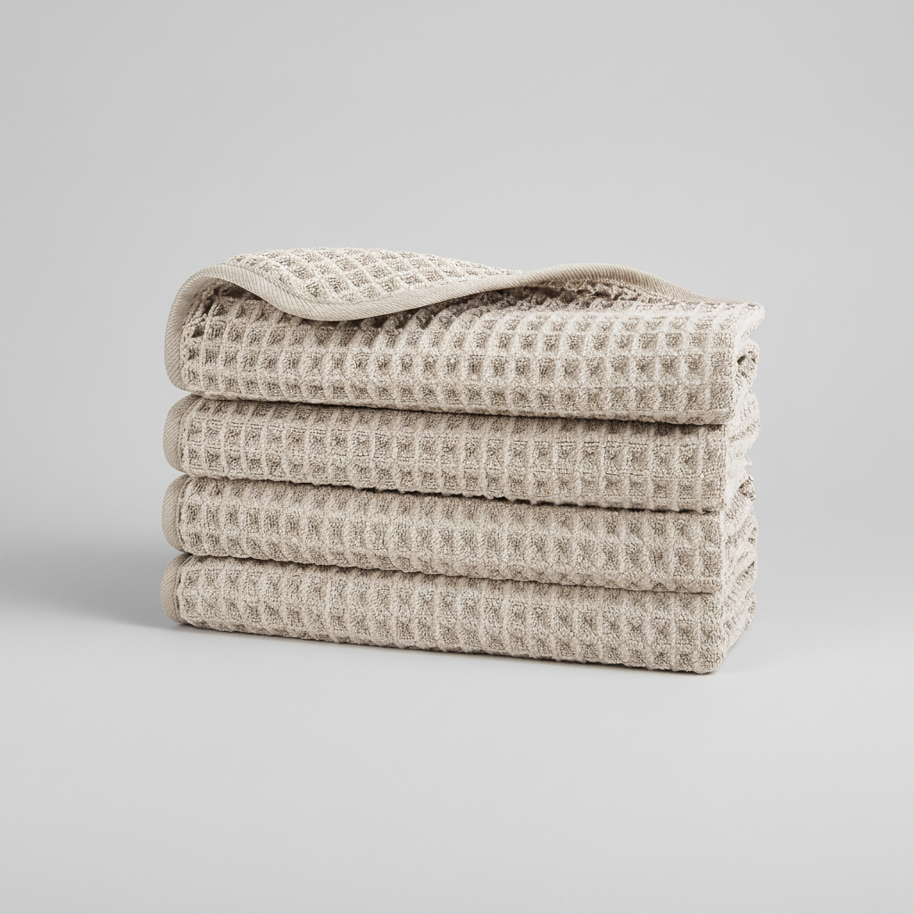 Waffle Weave Microfiber Cleaning Towel