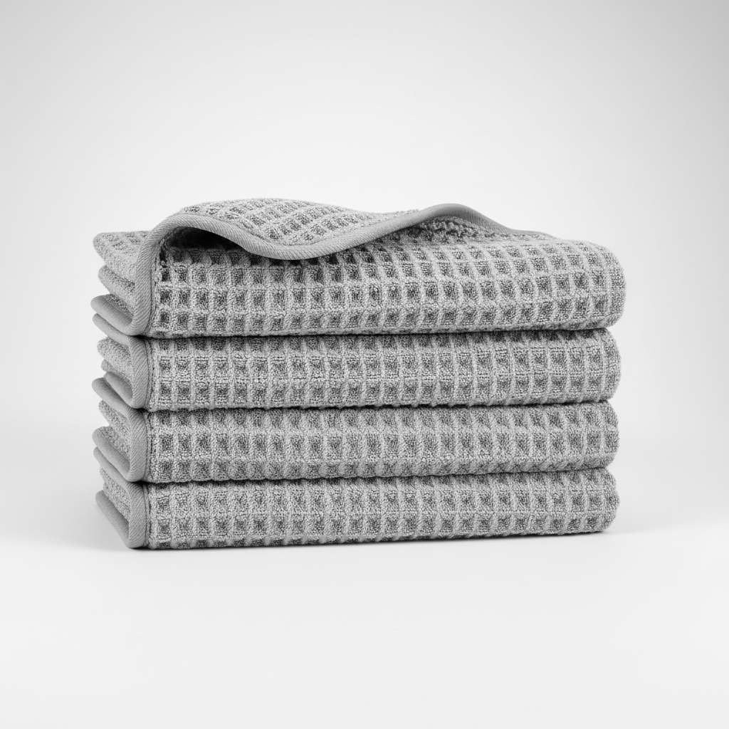 Waffle Weave Microfiber Cleaning Towel