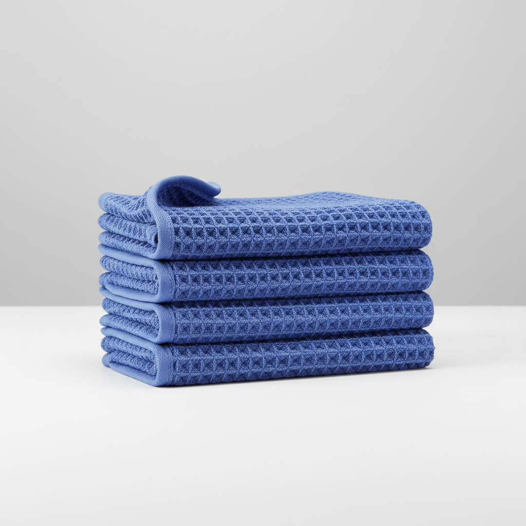 Waffle Weave Microfiber Cleaning Towel