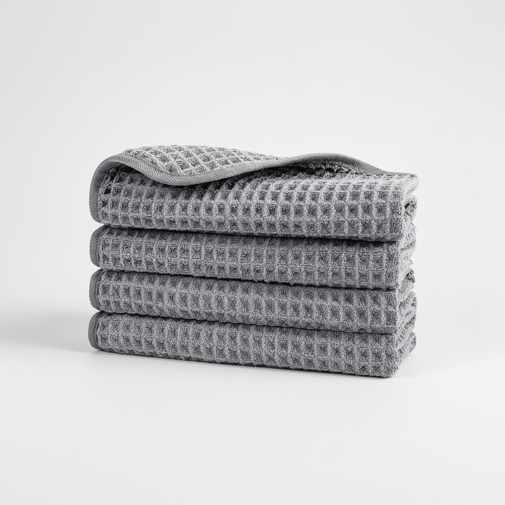 Waffle Weave Microfiber Cleaning Towel