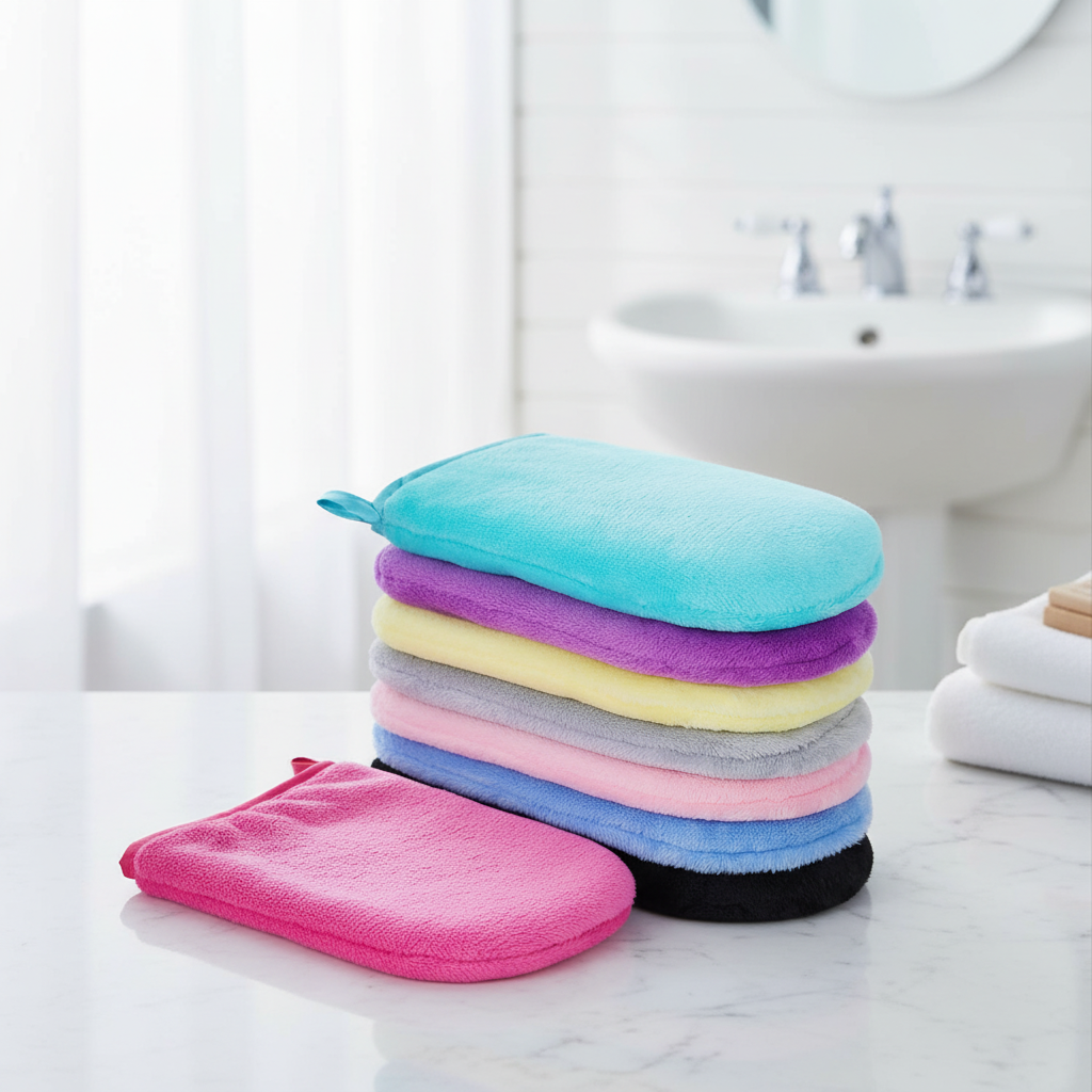 Microfiber Cleaning Mitts for Washing