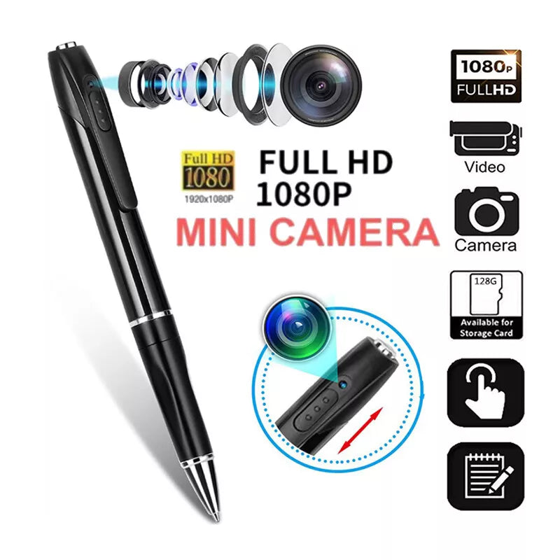 Compact Smart Pen: HD Voice & Video Recorder for Professionals