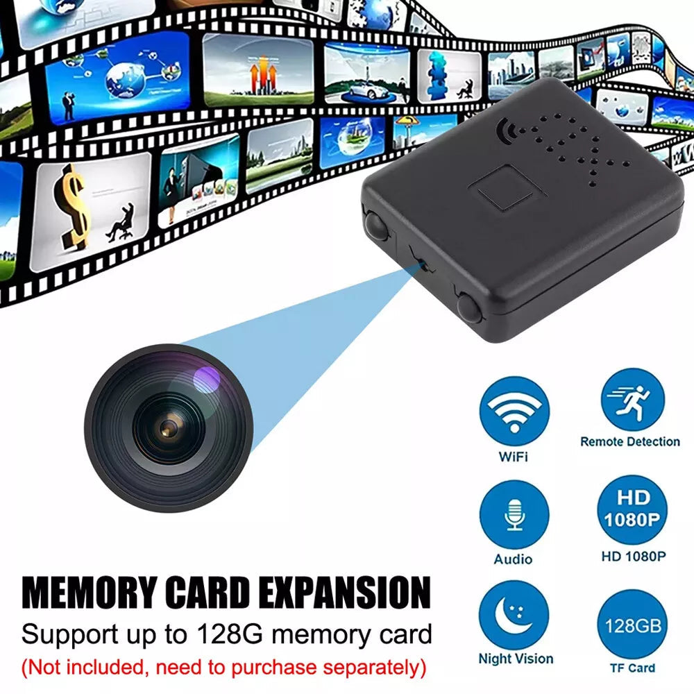 Compact Wi-Fi Surveillance Camera with Audio Recording