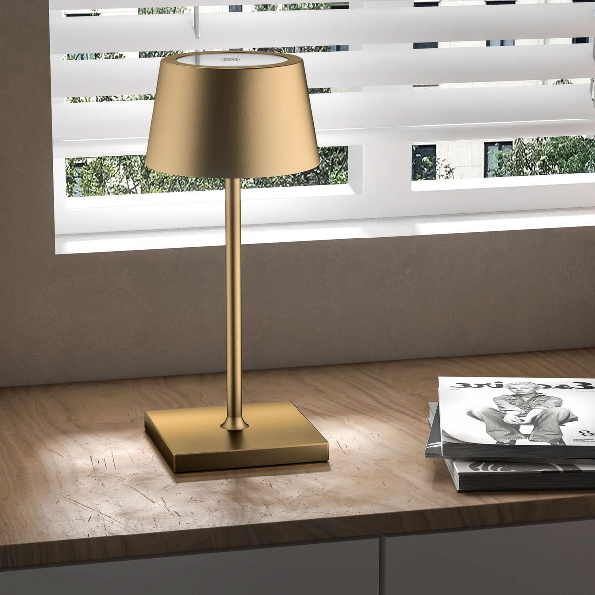 Portable LED Touch Lamp with Rechargeable Battery and IP66 Rating
