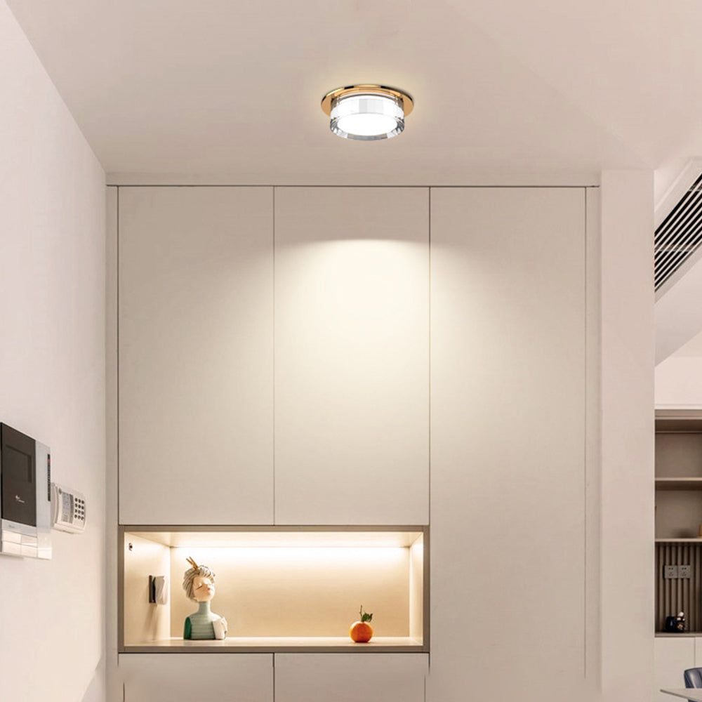 Sleek Compact Ceiling Fixture, LED Ready, 7W Maximum Power