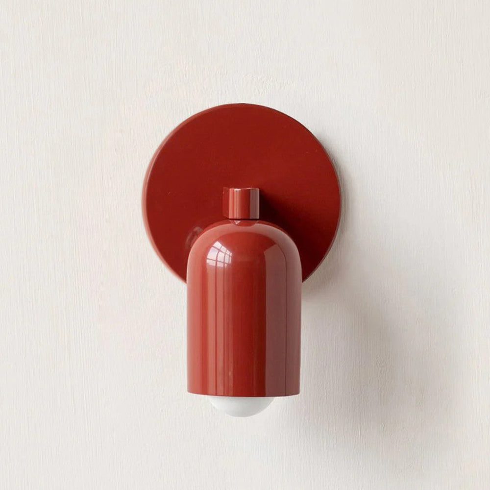 Compact Matte Iron LED Wall Sconce for Cozy Spaces