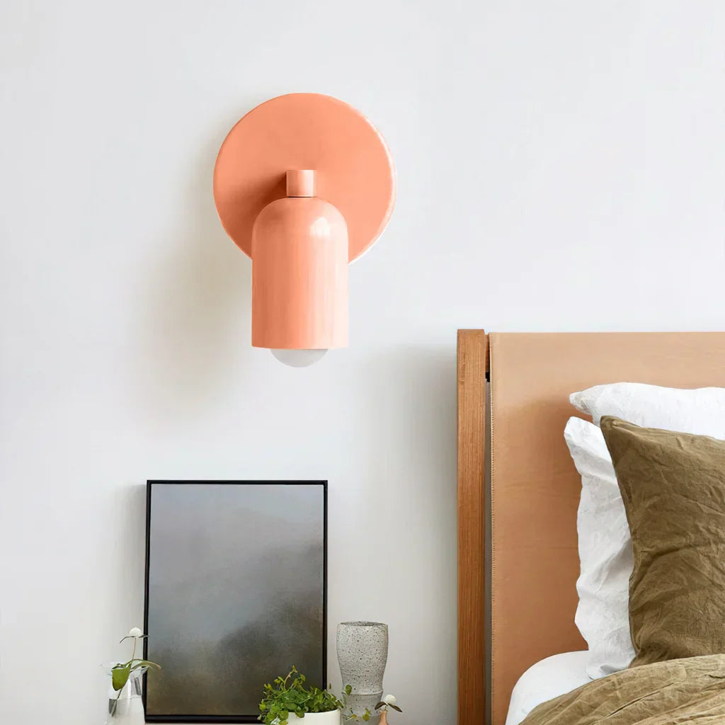Compact Matte Iron LED Wall Sconce for Cozy Spaces