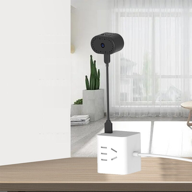 Compact Smart Security Camera with Night Vision & Motion Alerts