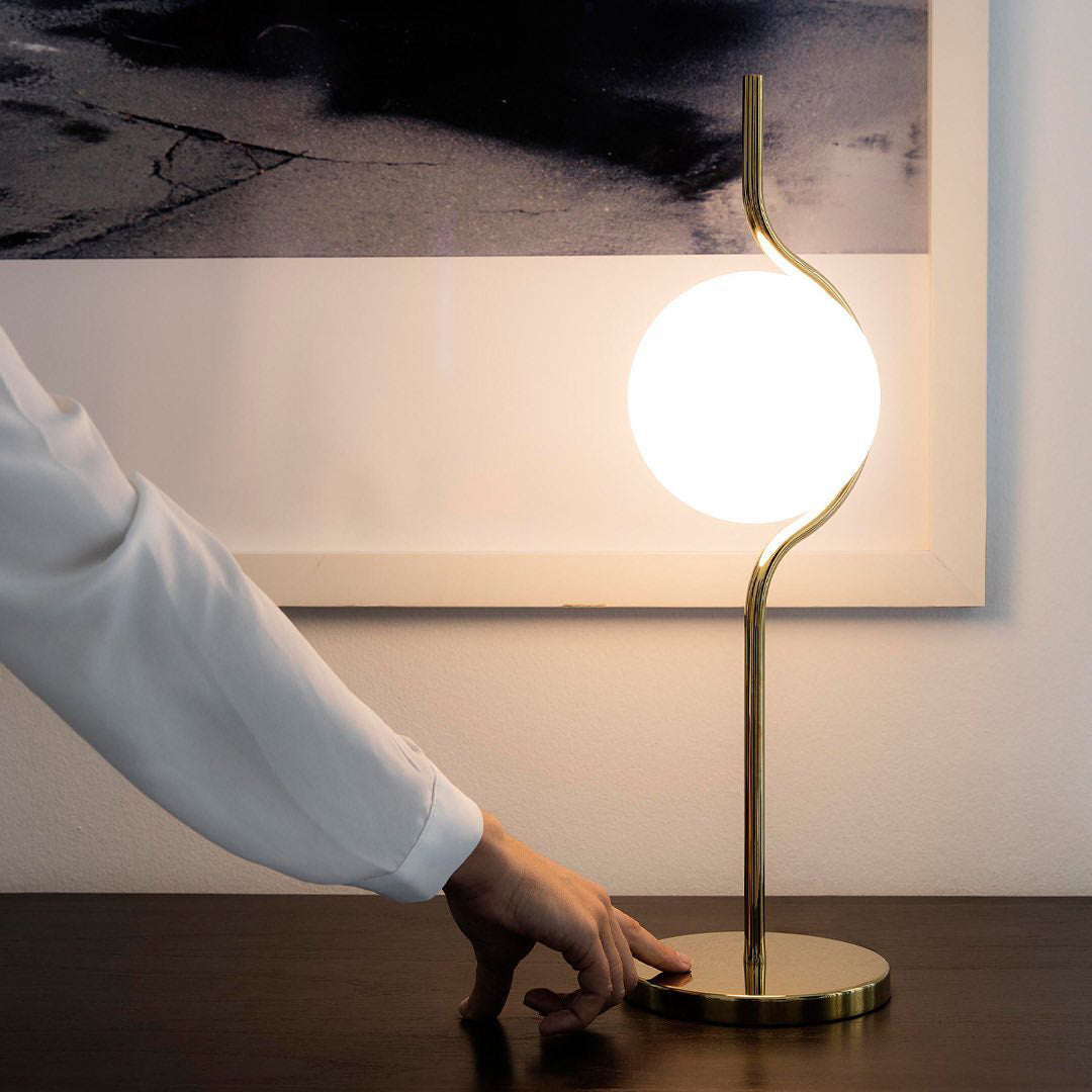Sculptural Minimalist Table Lamp