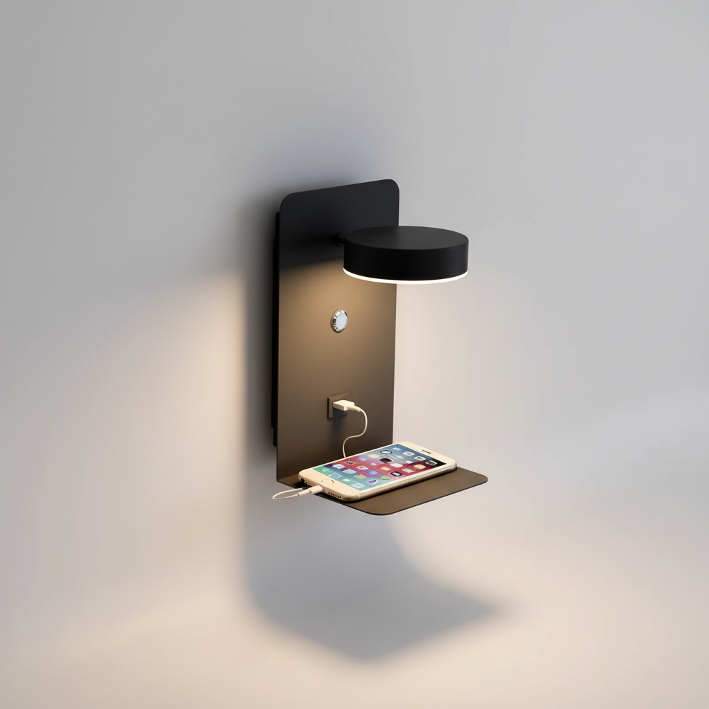 Sleek LED Wall Fixture - Shelf Mount Light