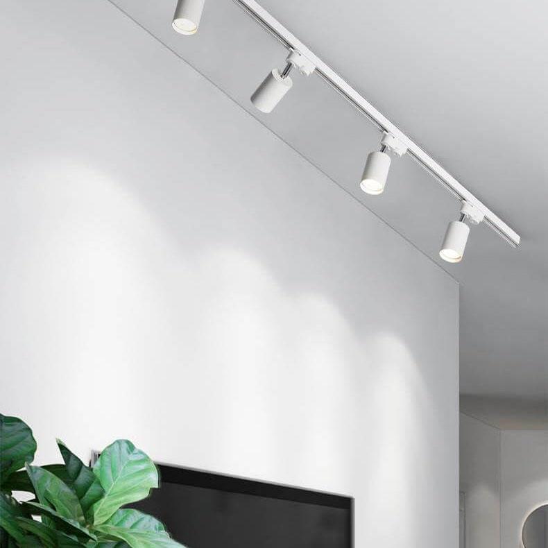 LuxeBeam Adjustable LED Track Lighting Fixture in Black