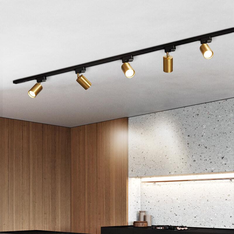 LuxeBeam Adjustable LED Track Lighting Fixture in Black