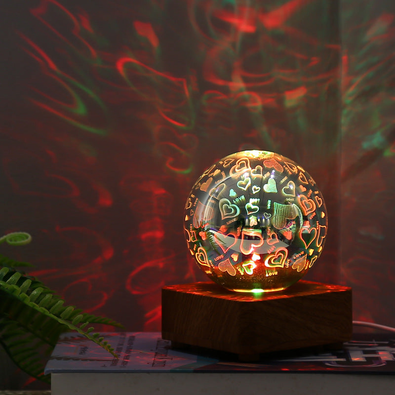 Chic LED Table Lamp with Elegant Glass Shade – USB Powered for Any Space