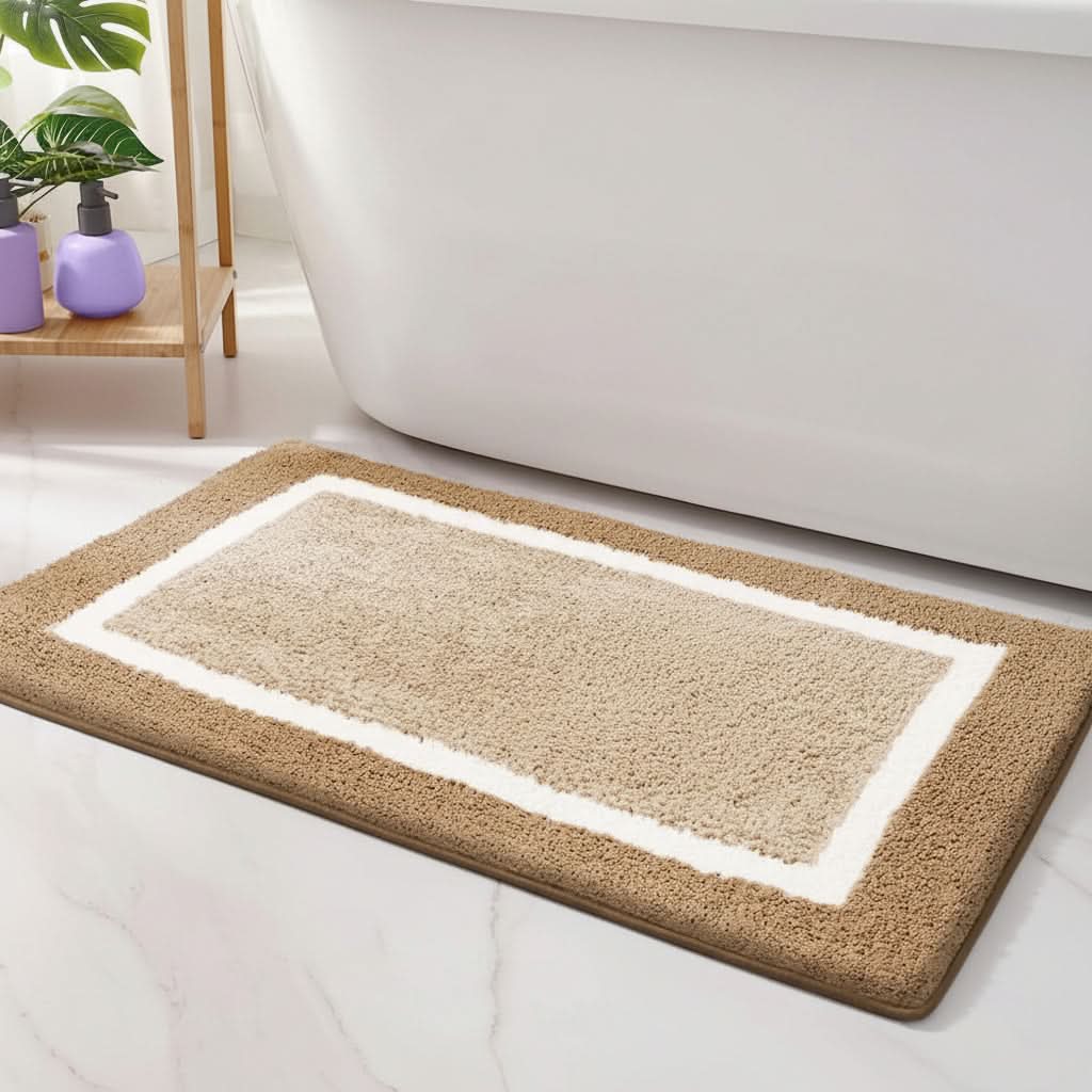 PlushGuard - Ultra-Absorbent Non-Slip Bath Mat for Safety